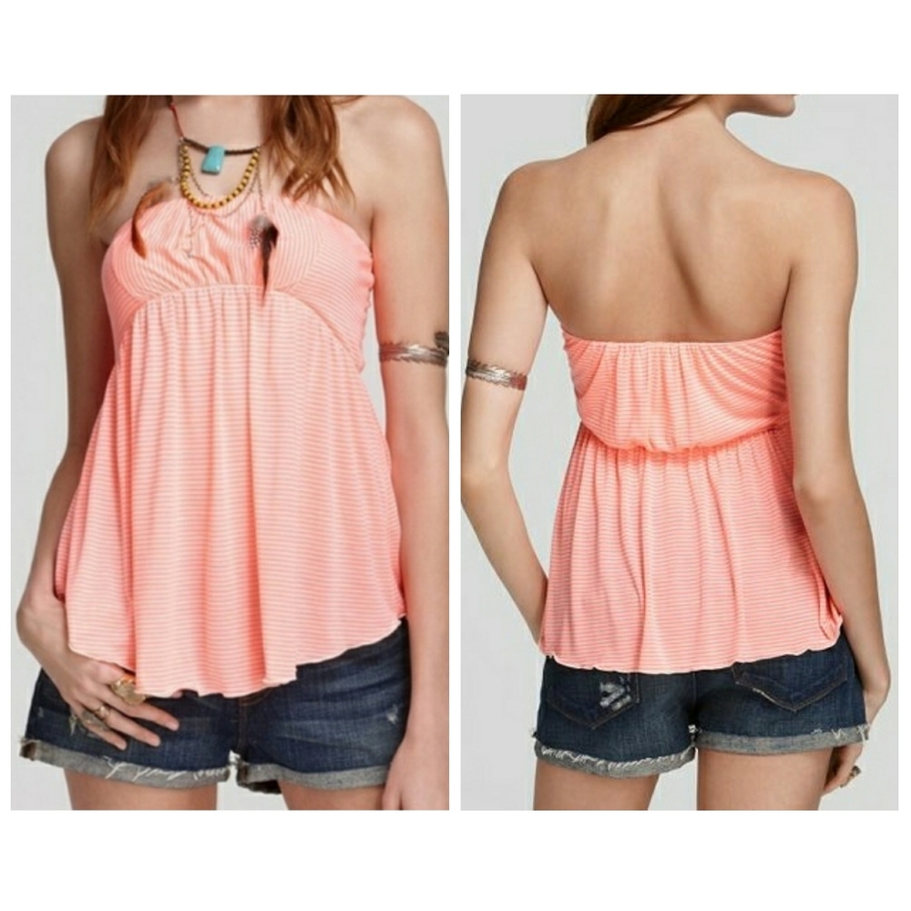 Free People Strapless Tube Top Easy Breezy Small